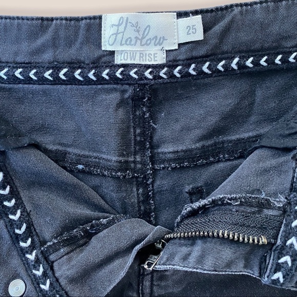 HARLOW Black Faded Jean Shorts - Picture 4 of 4